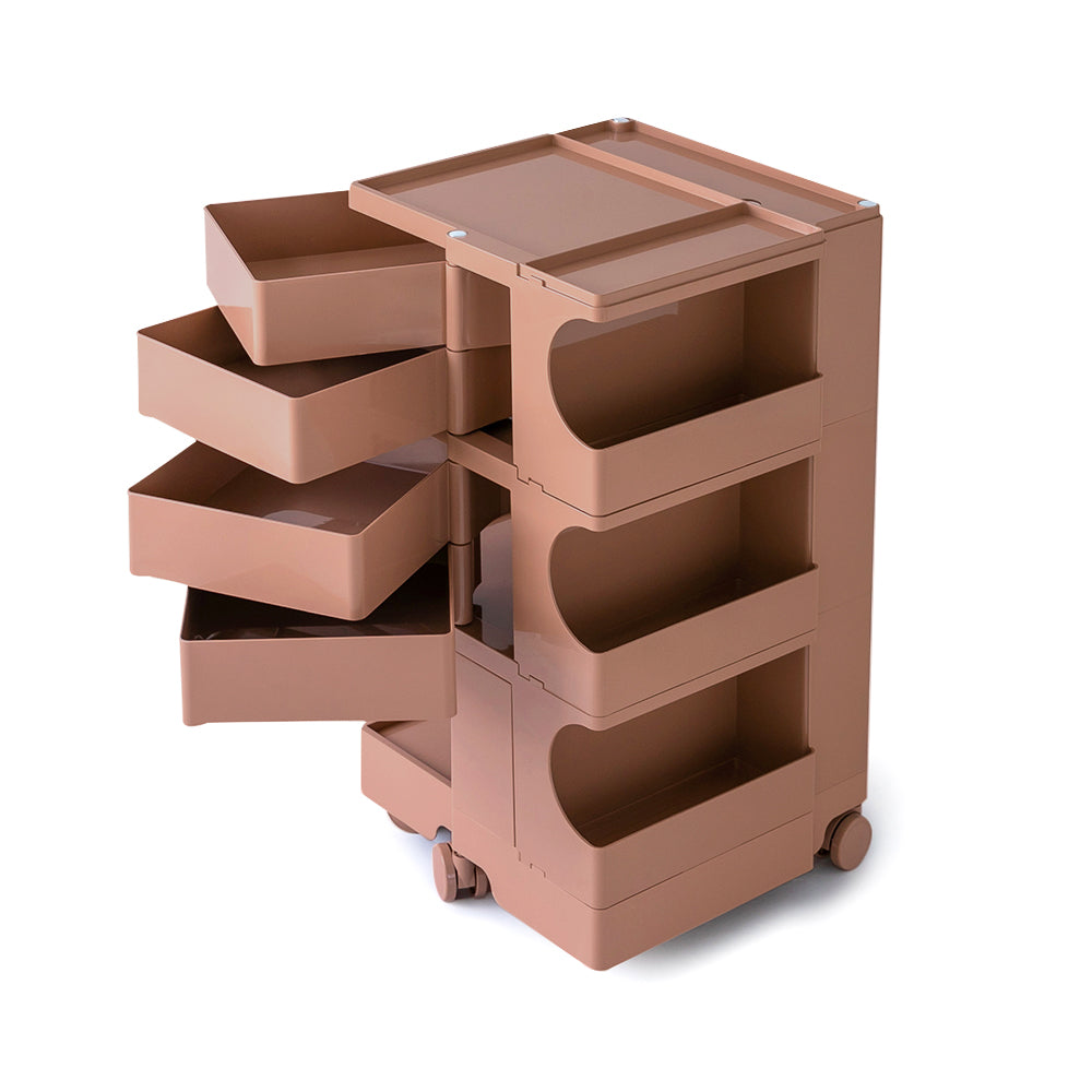 5-Tier Craft Trolley | Multipurpose Storage Cart - Pink - Homecoze