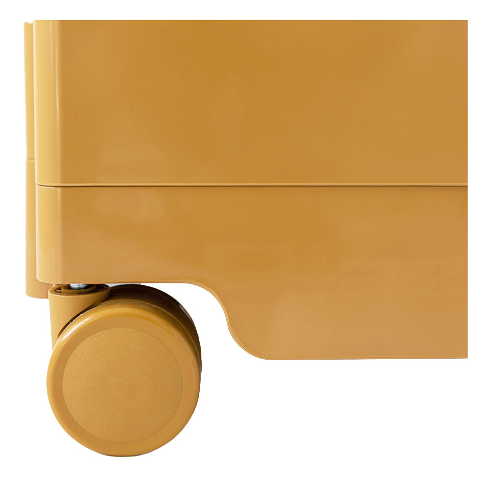 5-Tier Craft Trolley | Multipurpose Storage Cart - Yellow - Homecoze