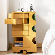 5-Tier Craft Trolley | Multipurpose Storage Cart - Yellow - Homecoze