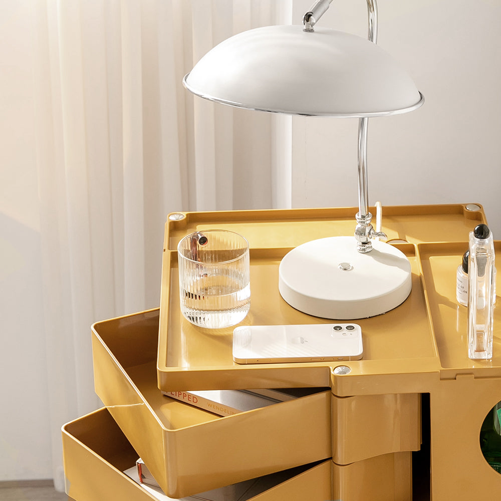 5-Tier Craft Trolley | Multipurpose Storage Cart - Yellow - Homecoze