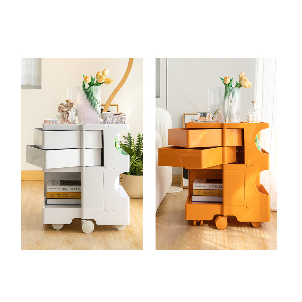 3-Tier Craft Trolley | Multipurpose Storage Cart - Green - Homecoze