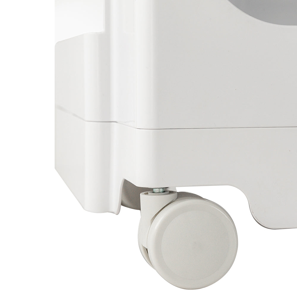3-Tier Craft Trolley | Multipurpose Storage Cart - White - Homecoze