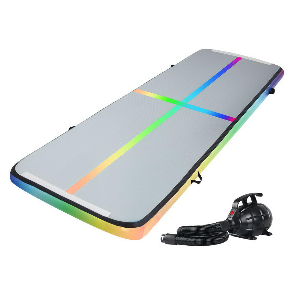 3M Air Track Gymnastics Tumbling Inflatable Exercise Mat 10cm Thick + Air Pump Homecoze