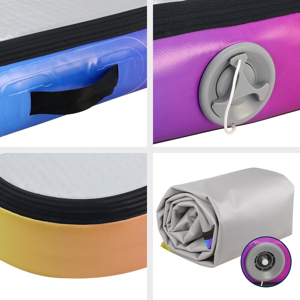 5M Air Track Gymnastics Tumbling Inflatable Exercise Mat 10cm Thick Homecoze