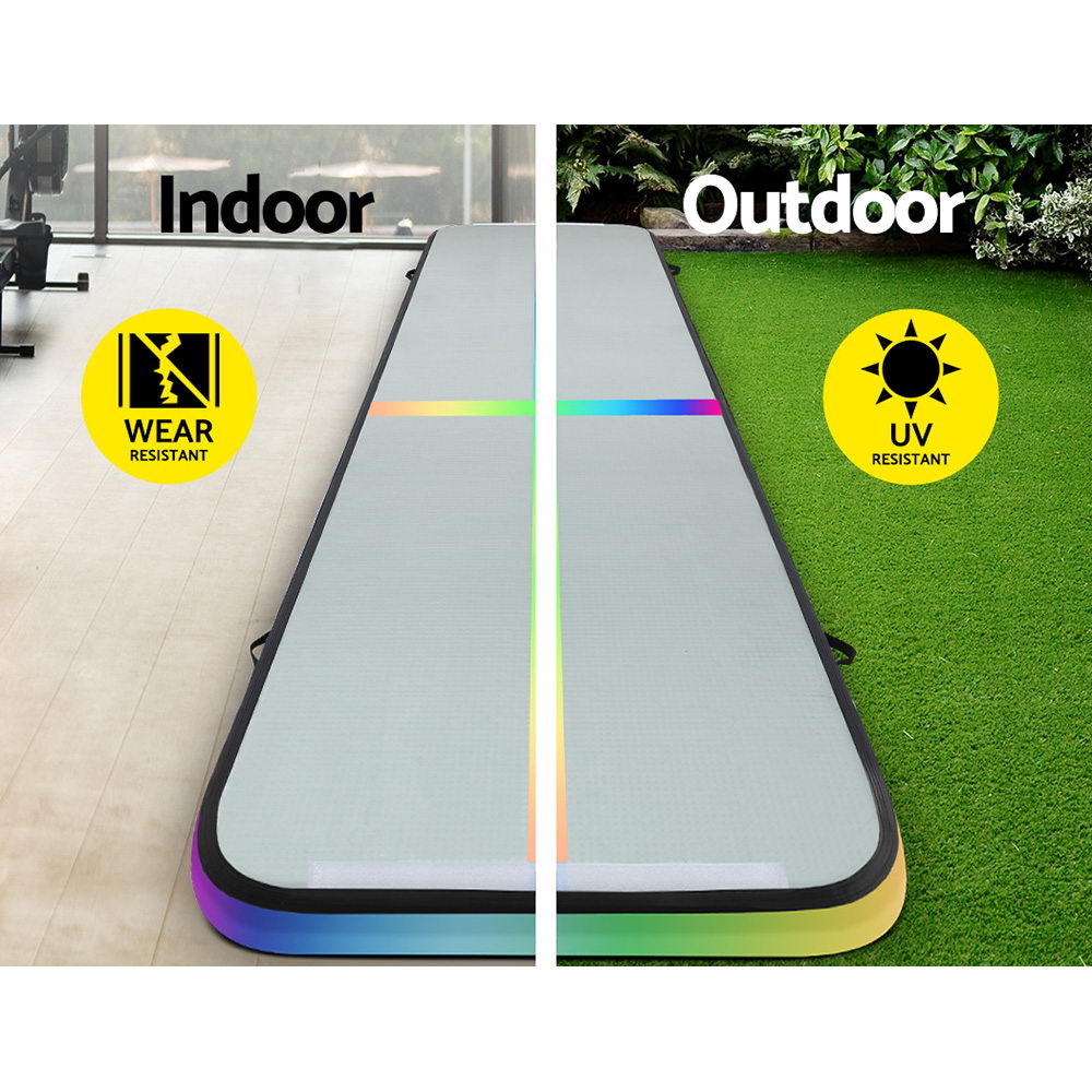 5M Air Track Gymnastics Tumbling Inflatable Exercise Mat 10cm Thick Homecoze