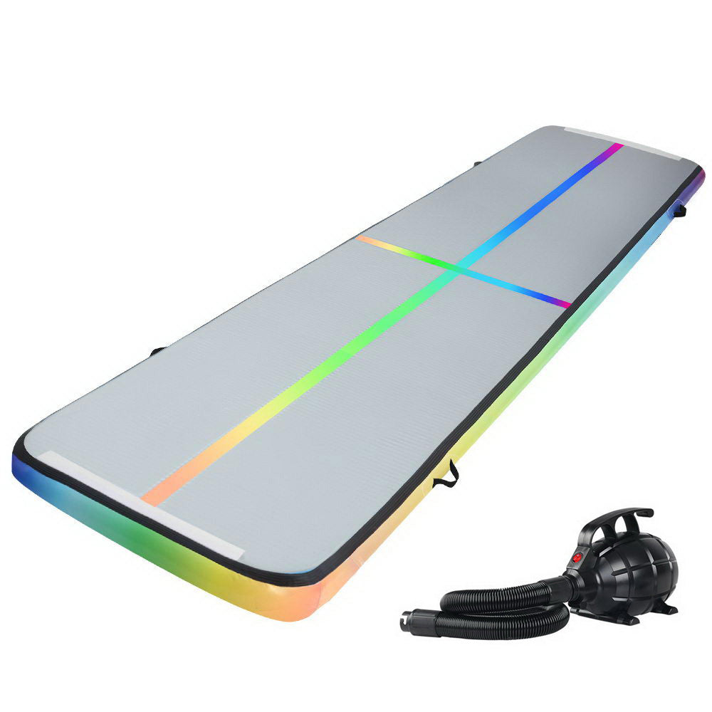 5M Air Track Gymnastics Tumbling Inflatable Exercise Mat 10cm Thick + Air Pump Homecoze