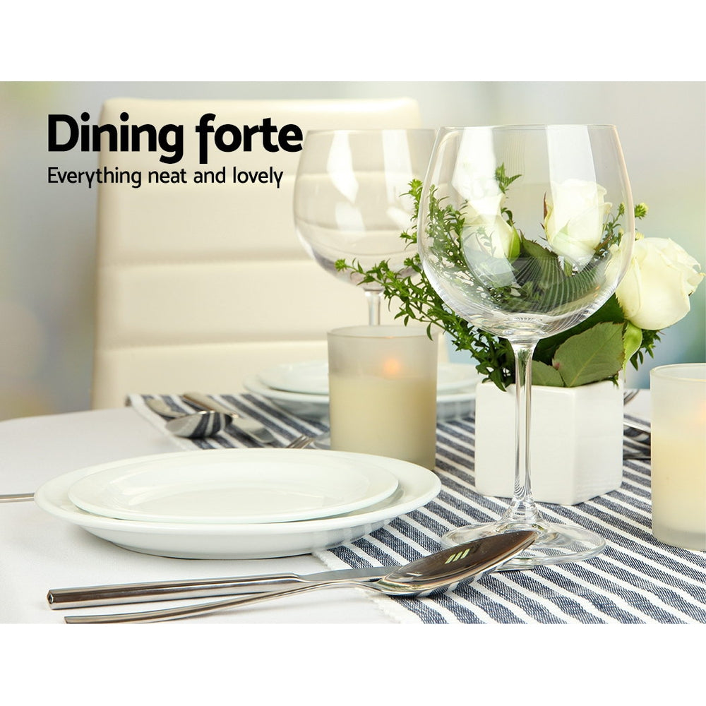 4 Seater Round Dining Table 90cm - White - Homecoze