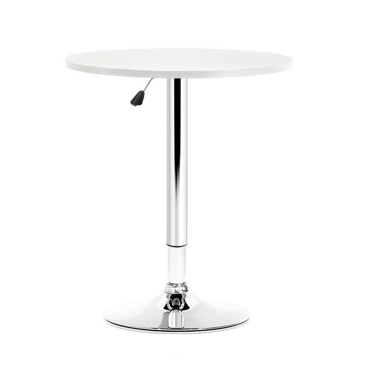 Modern Swivel Kitchen Bar Table Gas Lift Height Adjustable - White Homecoze