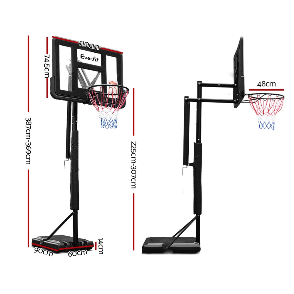 3.05m Adjustable Basketball Hoop Stand Homecoze