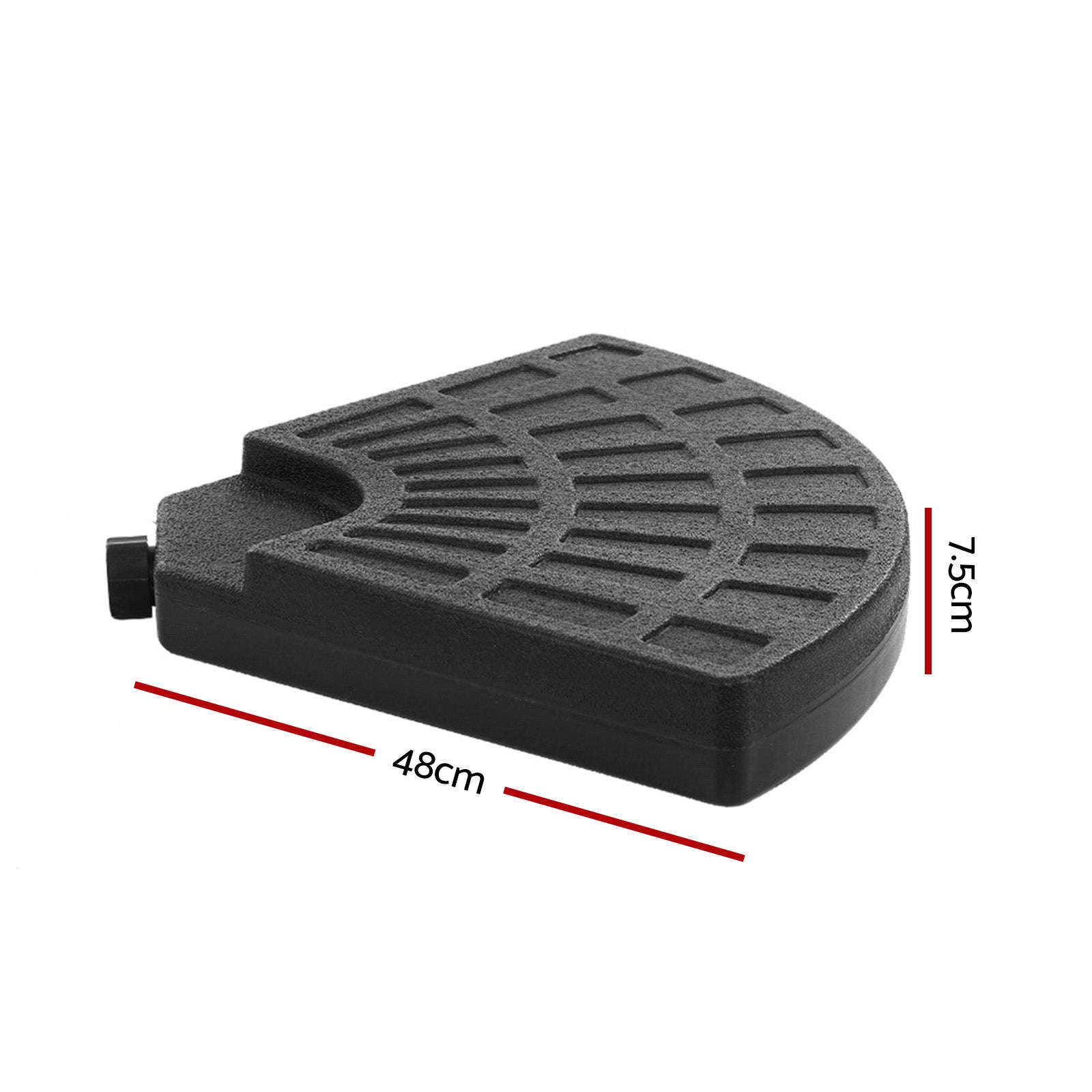 Round Umbrella Base Stand for 2.7m & 3m Umbrellas Homecoze