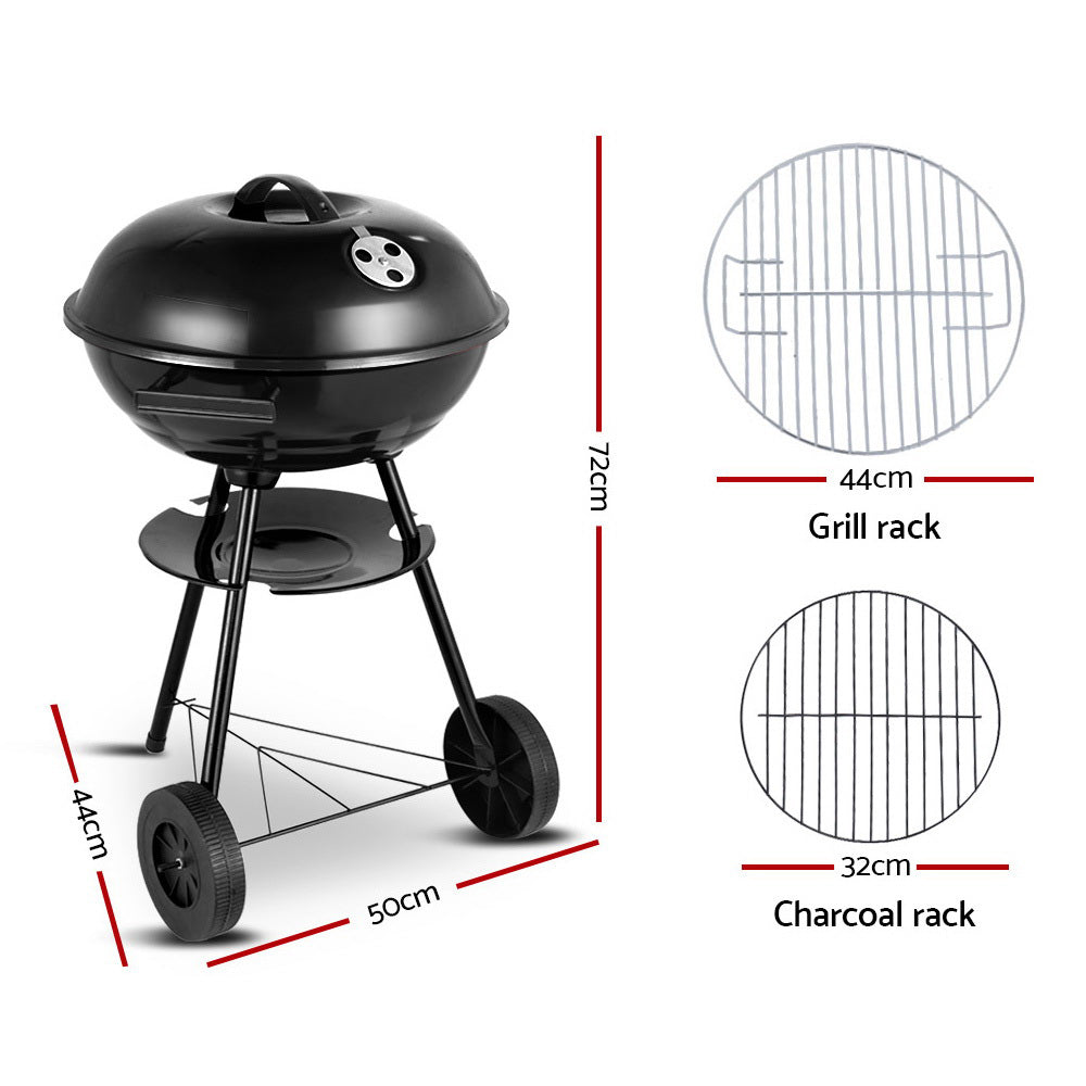 Charcoal BBQ Smoker Outdoor Barbeque Steel Oven Homecoze