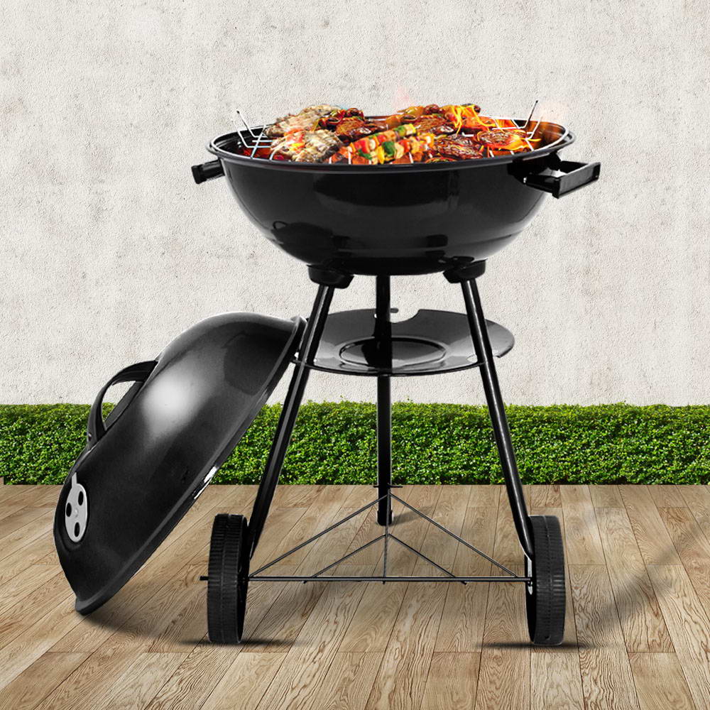Charcoal BBQ Smoker Outdoor Barbeque Steel Oven Homecoze