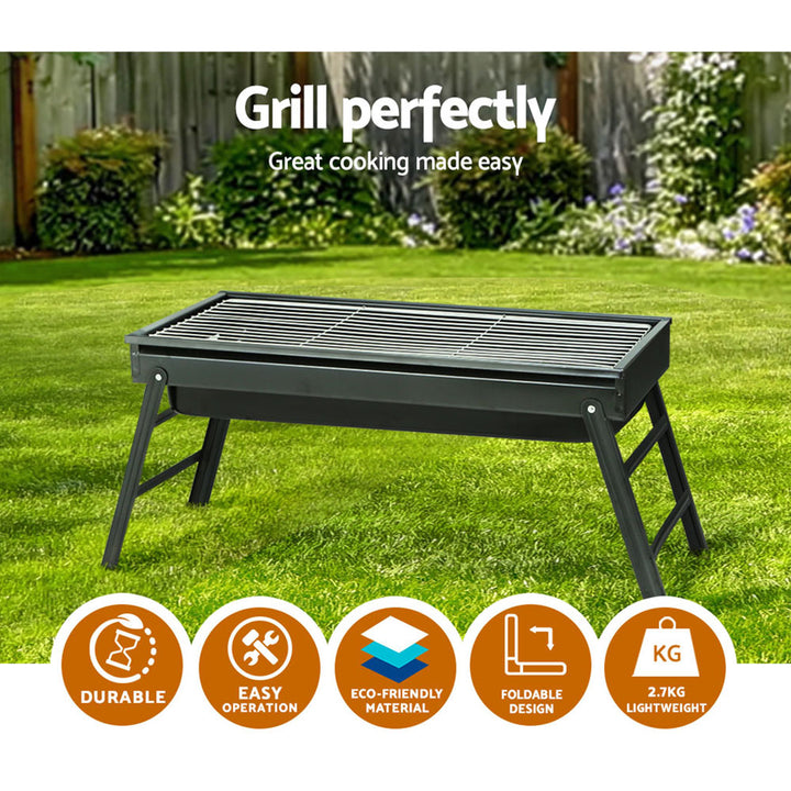 Hibachi Portable Table Grill Smoker With BBQ Grill Net Homecoze