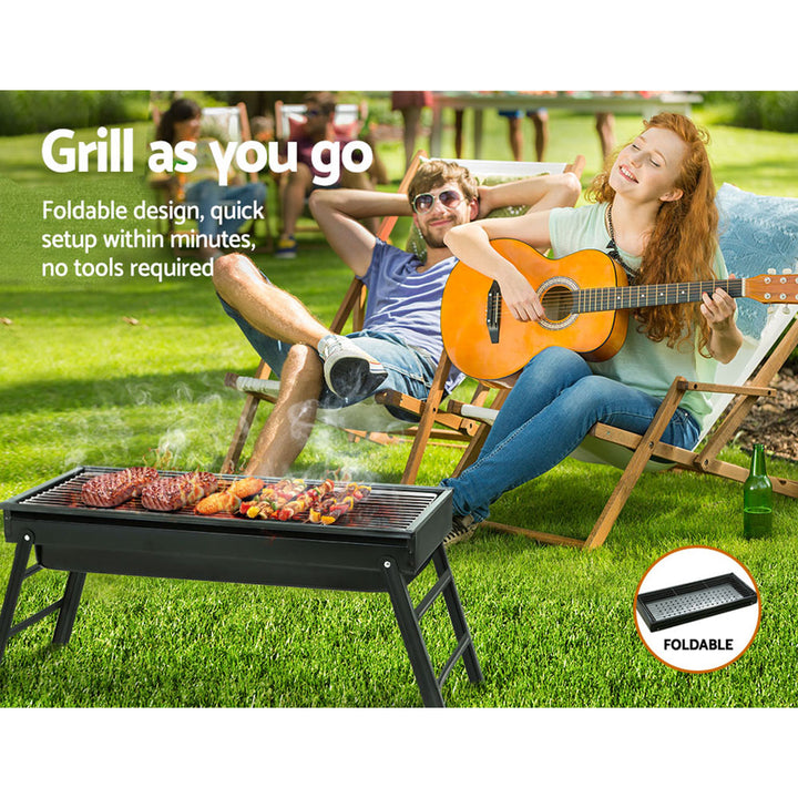 Hibachi Portable Table Grill Smoker With BBQ Grill Net Homecoze