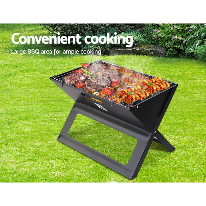 Notebook Portable Charcoal BBQ Grill Homecoze