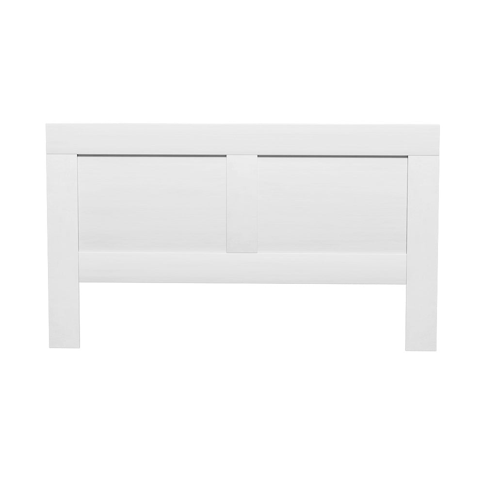 King Size Storage Headboard Bed Frame Bed Head with Shelves – White Homecoze