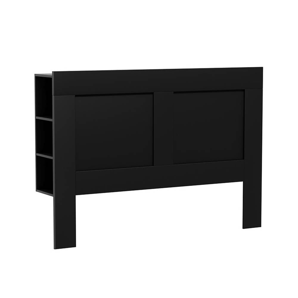 Queen Size Storage Headboard Bed Frame Bed Head with Shelves – Black Homecoze