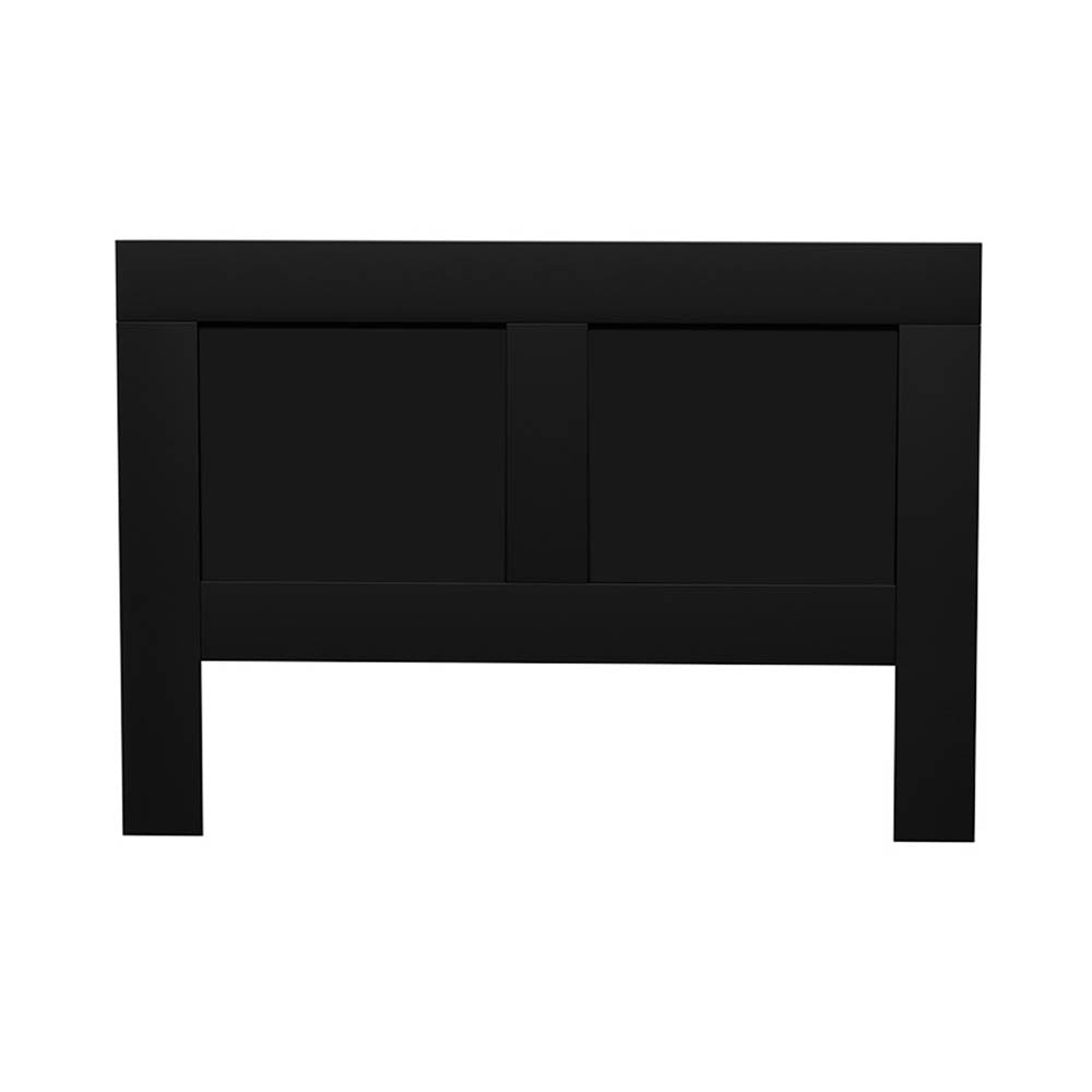 Queen Size Storage Headboard Bed Frame Bed Head with Shelves – Black Homecoze