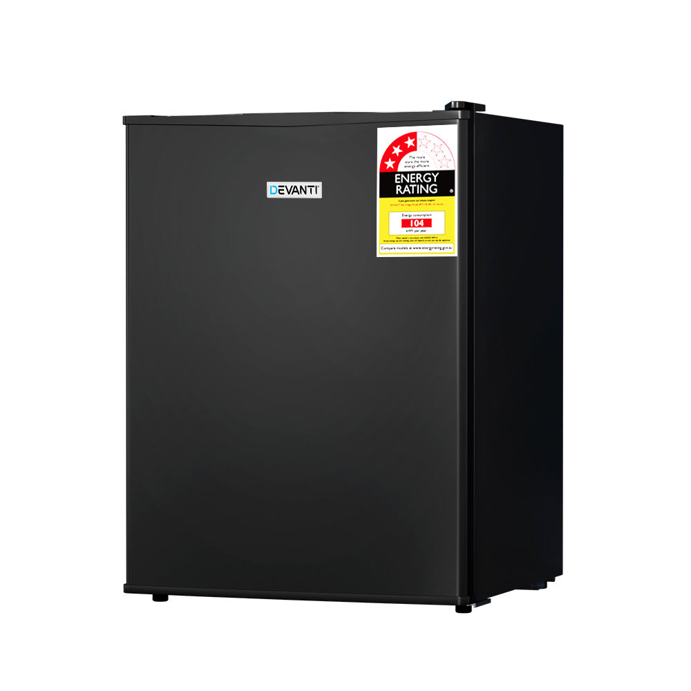 70L Portable Mini Bar Fridge with Chiller - Black Homecoze
