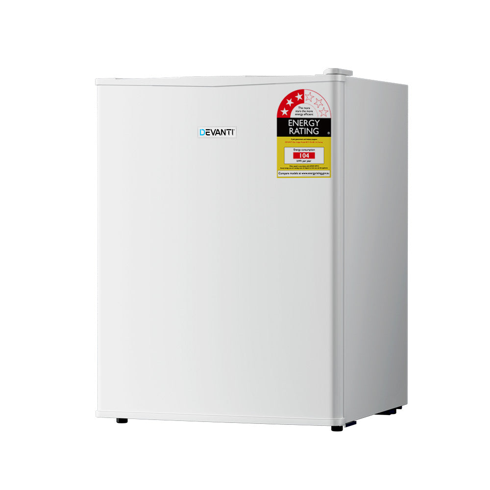 70L Portable Mini Bar Fridge with Chiller - White Homecoze