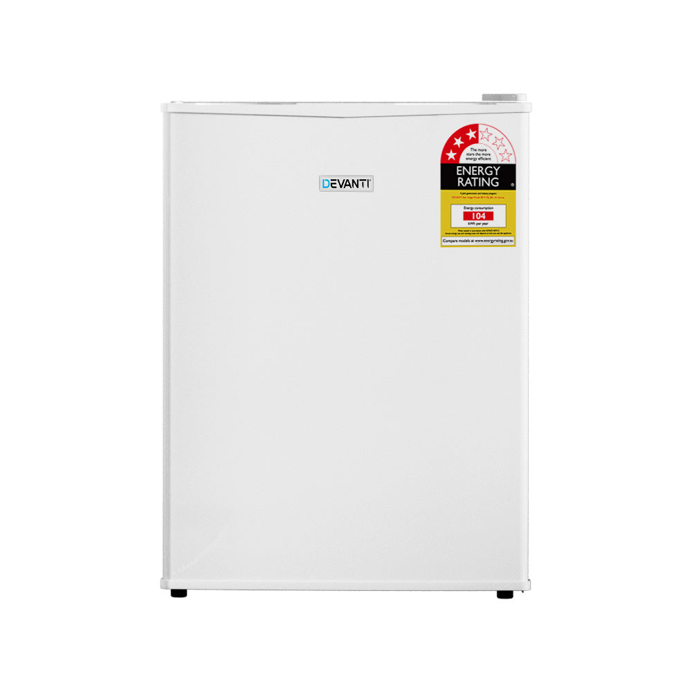 70L Portable Mini Bar Fridge with Chiller - White Homecoze