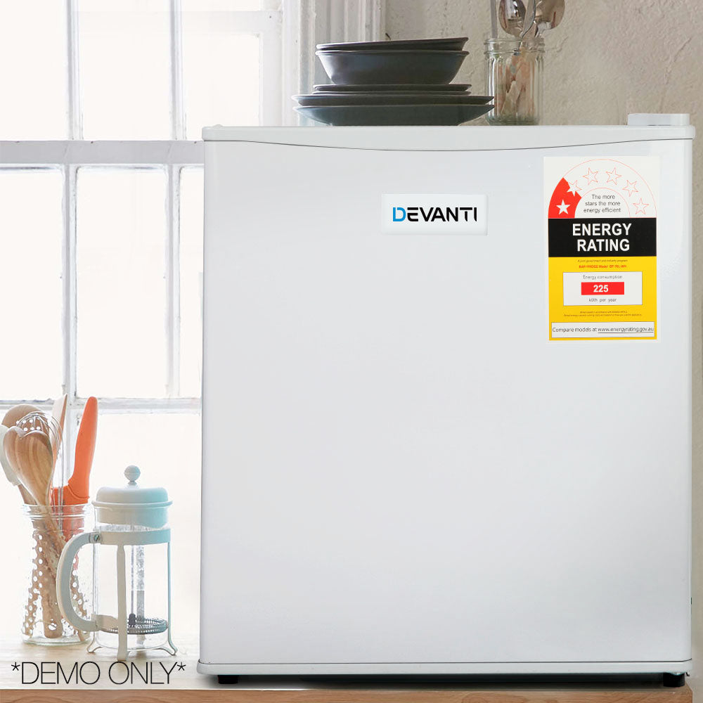 70L Portable Mini Bar Fridge with Chiller - White Homecoze