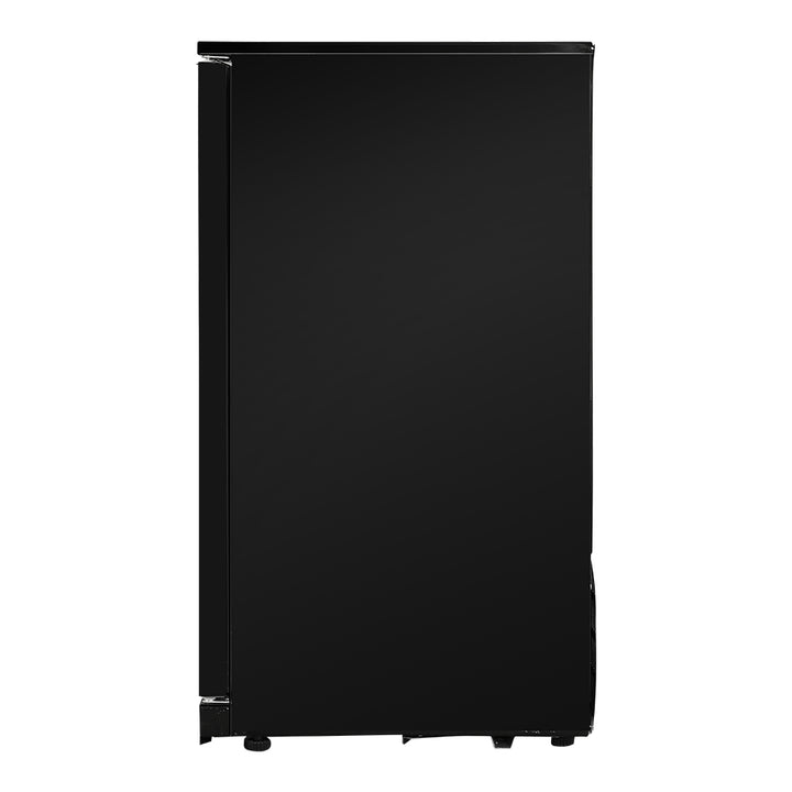 Commercial Display Bar Fridge 2 Glass Door Lockable Beverage Cooler - Black Homecoze