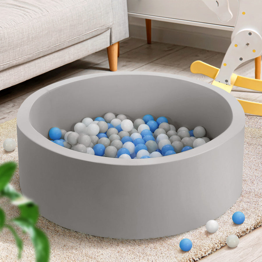 Kids Ball Pit Ocean Foam Play Pond with Balls - Grey Homecoze