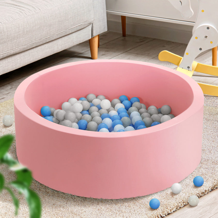 Kids Ball Pit Ocean Foam Play Pond with Balls - Pink Homecoze
