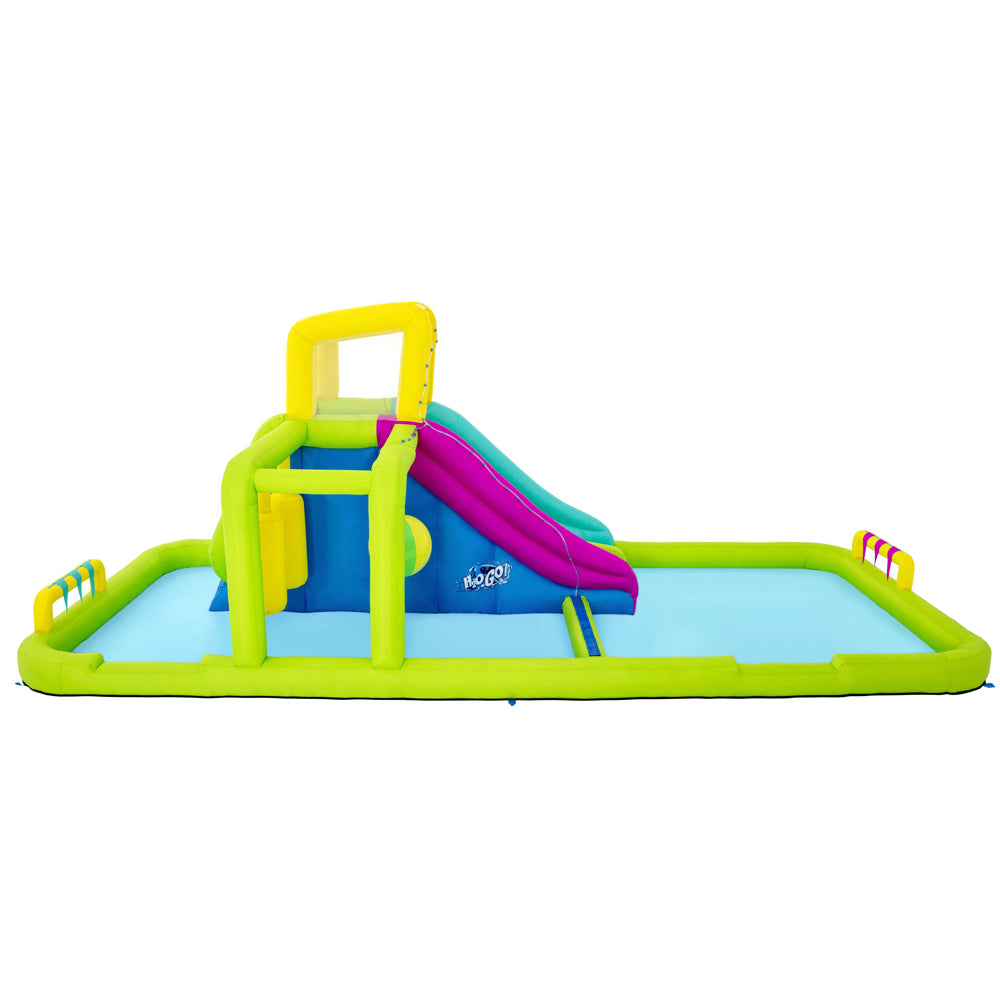 7.1m x 3.1m Giant Inflatable Water Park Splash Course with Slide - 2389L Capacity Homecoze