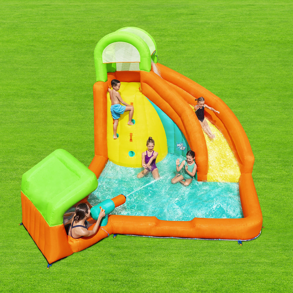 Kids Inflatable Water Park Pool Castle Playground with Slide 4.26 X 3.69M Homecoze