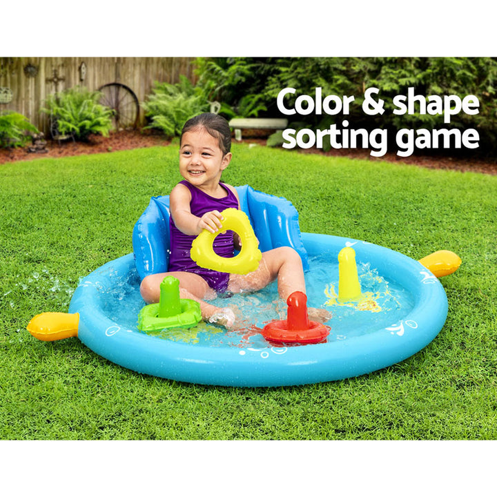 Small 115cm Kids My First Swimming Pool Above Ground Inflatable Water Park Homecoze