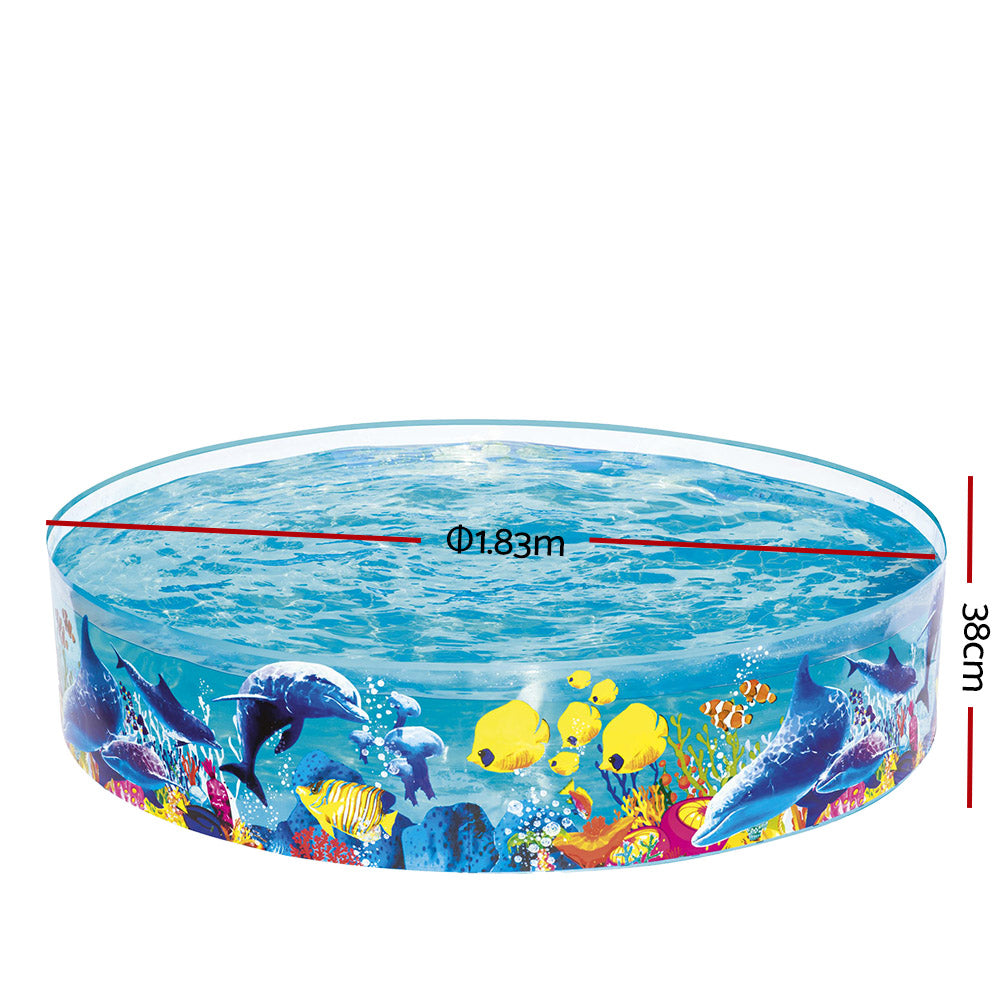 1.8m Round Fill-n-fun Undersea Friends Swimming Pool Homecoze