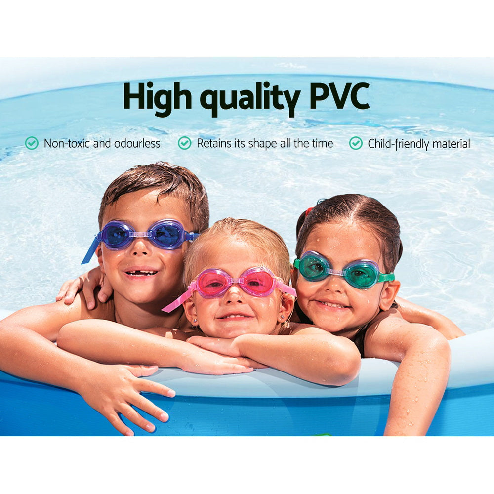 1.5m Round Kids Inflatable Swimming Pool - 477L Capacity Homecoze