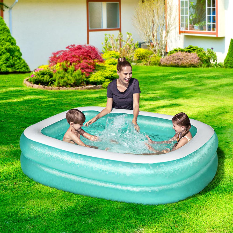 2m x 1.5m Kids Inflatable Swimming Pool - 450L Capacity Homecoze
