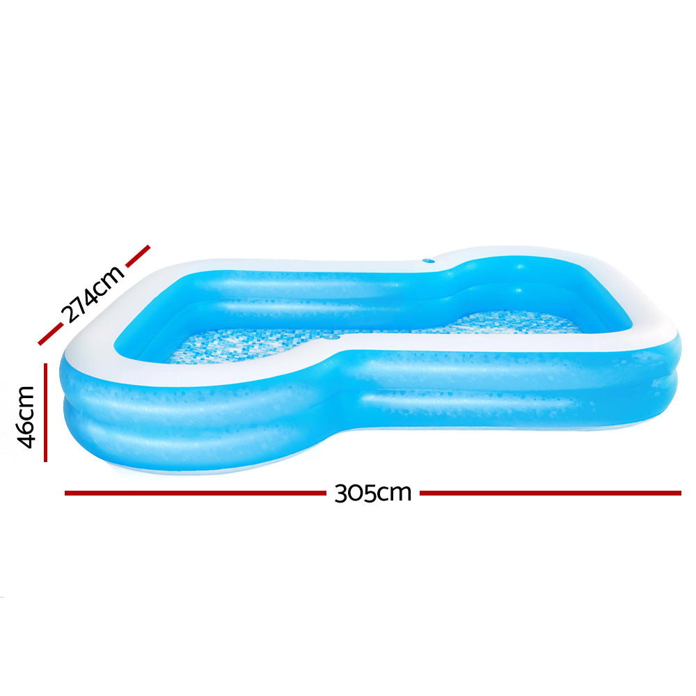 3m x 2.75m Inflatable Kids Backyard Swimming Pool Homecoze