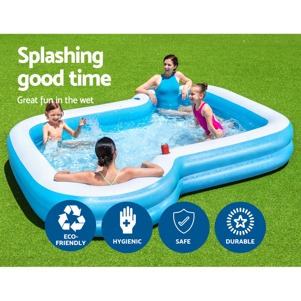 3m x 2.75m Inflatable Kids Backyard Swimming Pool Homecoze