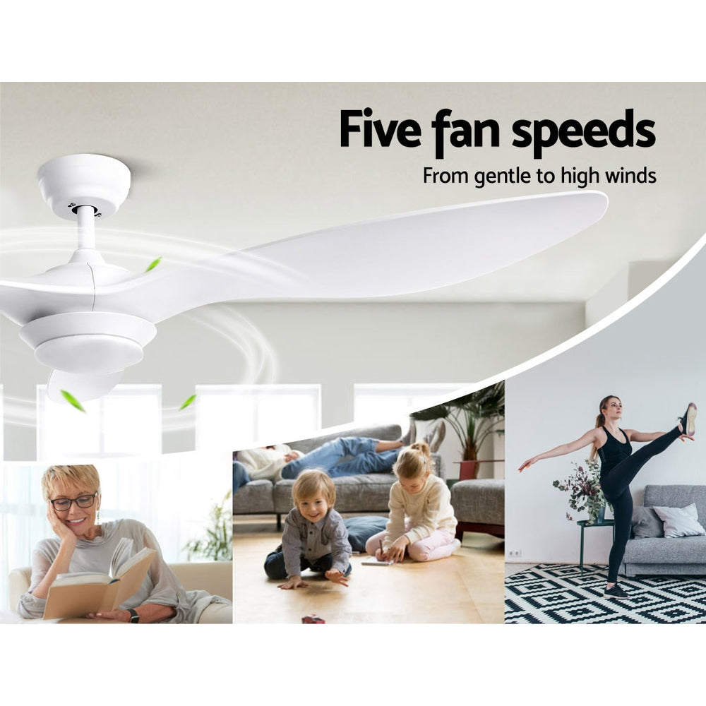 52'' Ceiling Fan With Light Remote DC Motor Homecoze