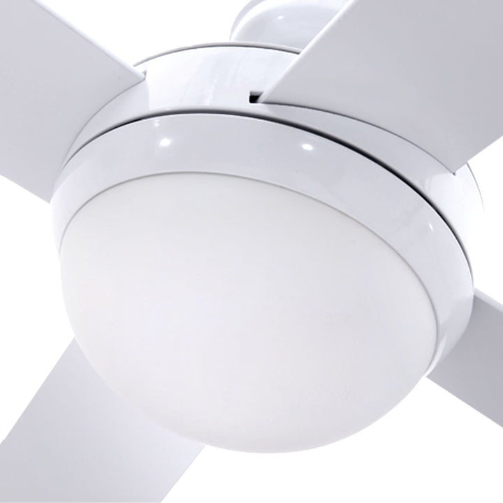 52'' Ceiling Fan with Light and Remote Timer - White Homecoze