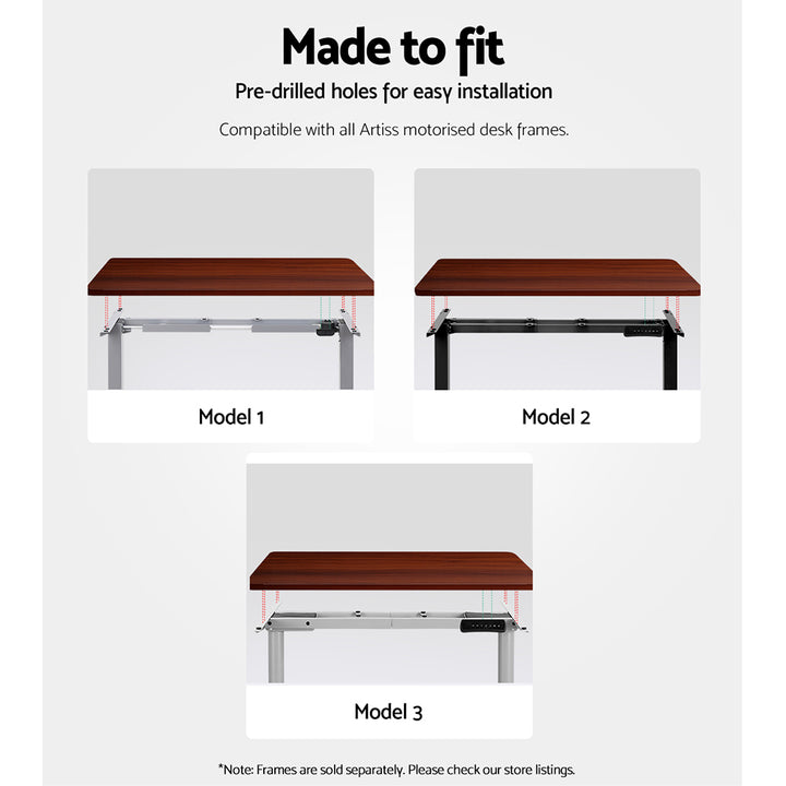 Standing Desk Replacement Table Top 140cm x 70cm - Walnut Homecoze