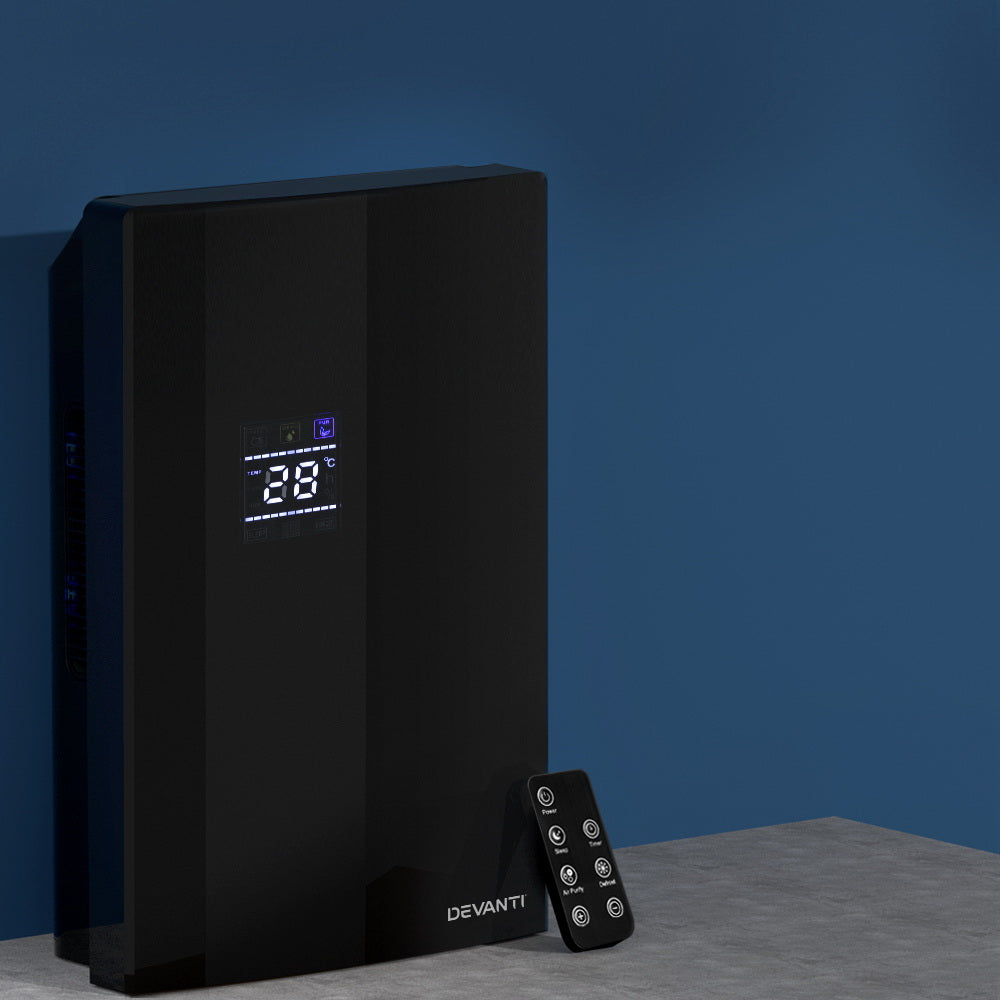 Dehumidifier Up to 30㎡ Room Filtered Air Purifier 2L - Black Homecoze