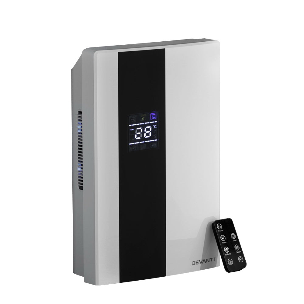 Dehumidifier Up to 30㎡ Room Filtered Air Purifier 2L - White Homecoze