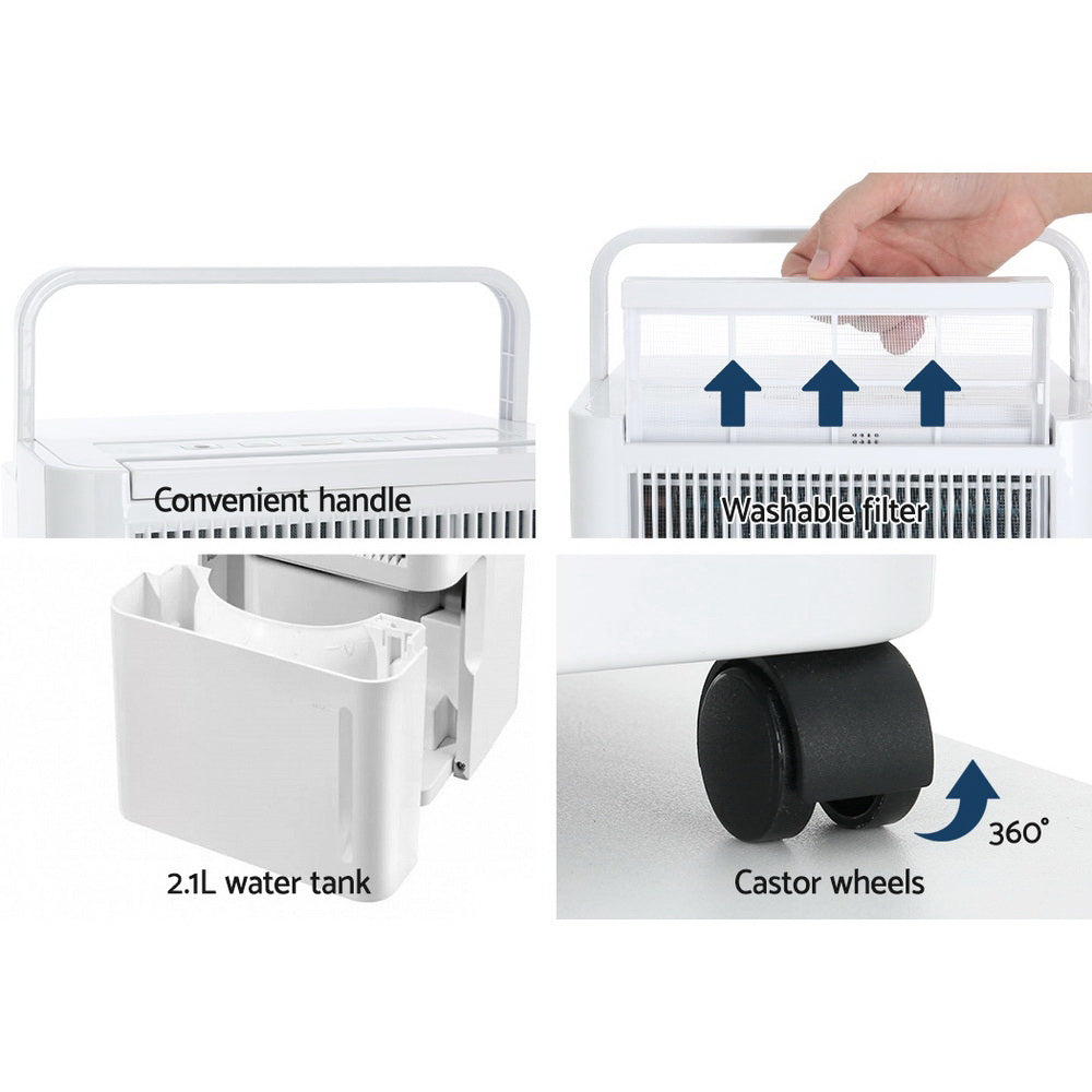 12L Portable Dehumidifier Air Dryer Purifier Home Moisture Absorber - Homecoze