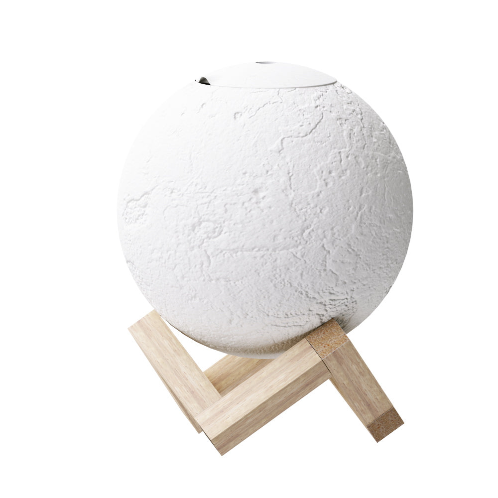 Space Moon Lamp 3-Colour LED Aroma Diffuser 880ml Homecoze