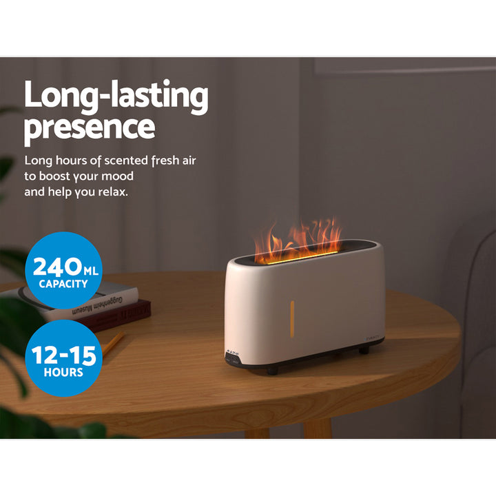 Flaming Effect LED Aroma Diffuser 240ml Homecoze