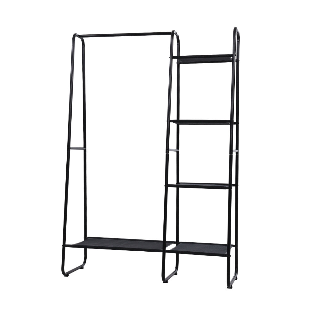 Wardrobe Organizer Clothes Stand Storage Rack - Black Homecoze