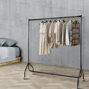 6ft Clothes Stand Garment Rack with Caster Wheels - Black Homecoze