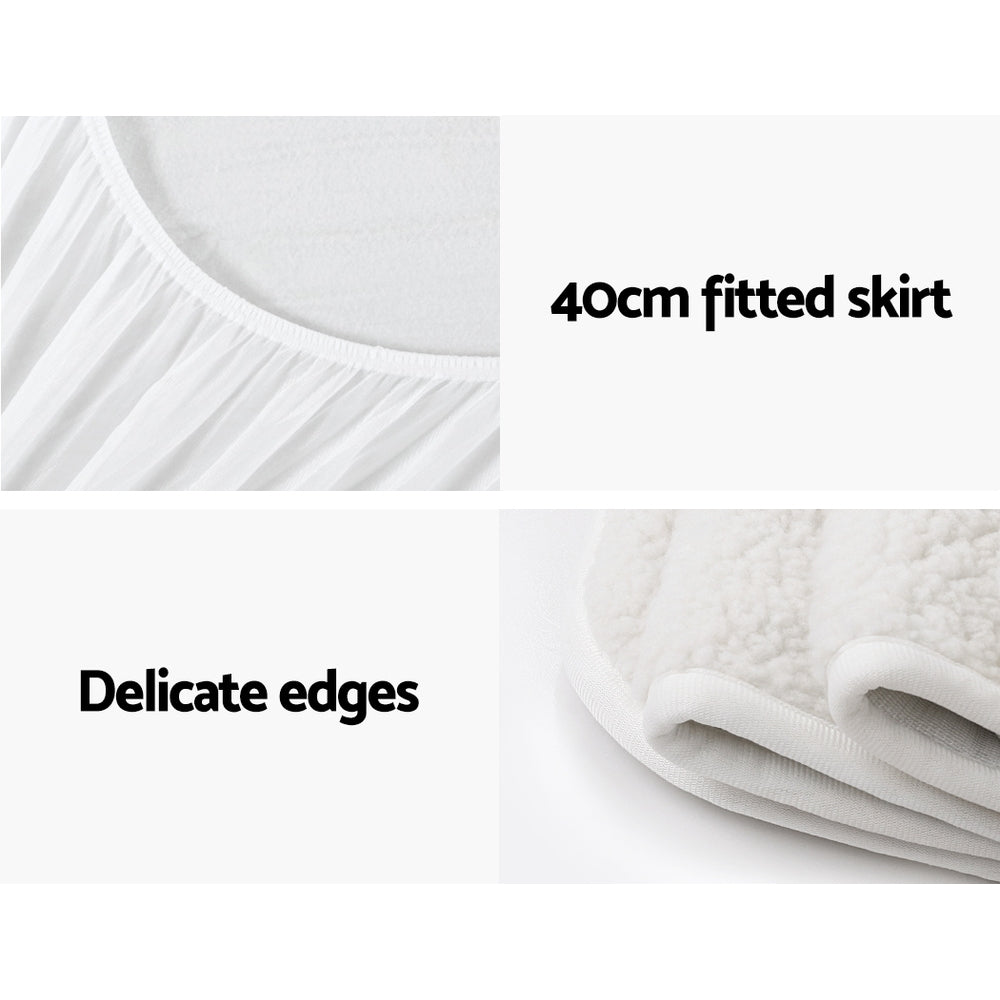 Heated Underlay (Double) Bed Fitted Electric Blanket - Fleece - Homecoze