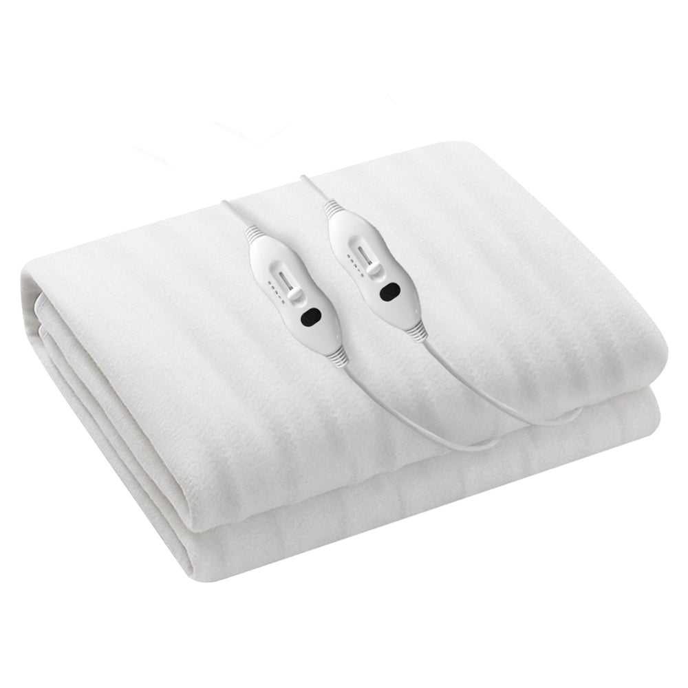 Heated Underlay (Queen) Bed Fitted Electric Blanket - Polyester - Homecoze