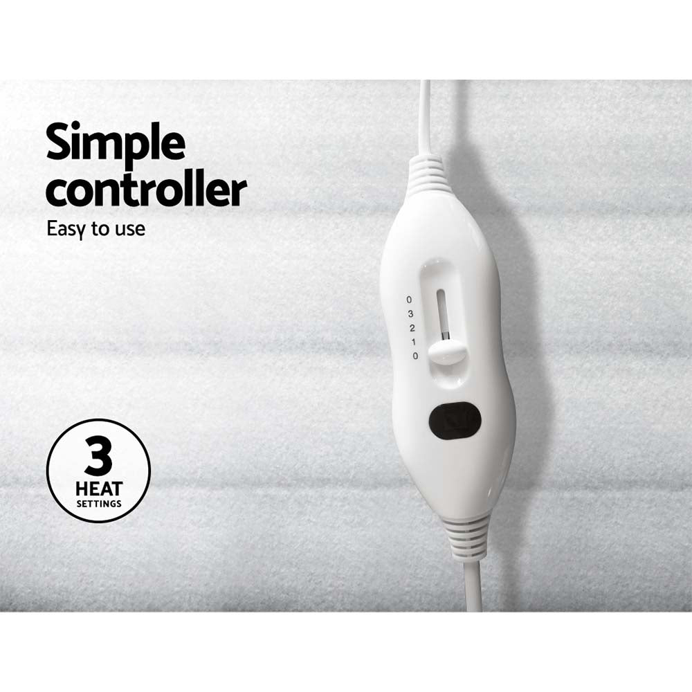 Heated Underlay (Queen) Bed Fitted Electric Blanket - Polyester - Homecoze